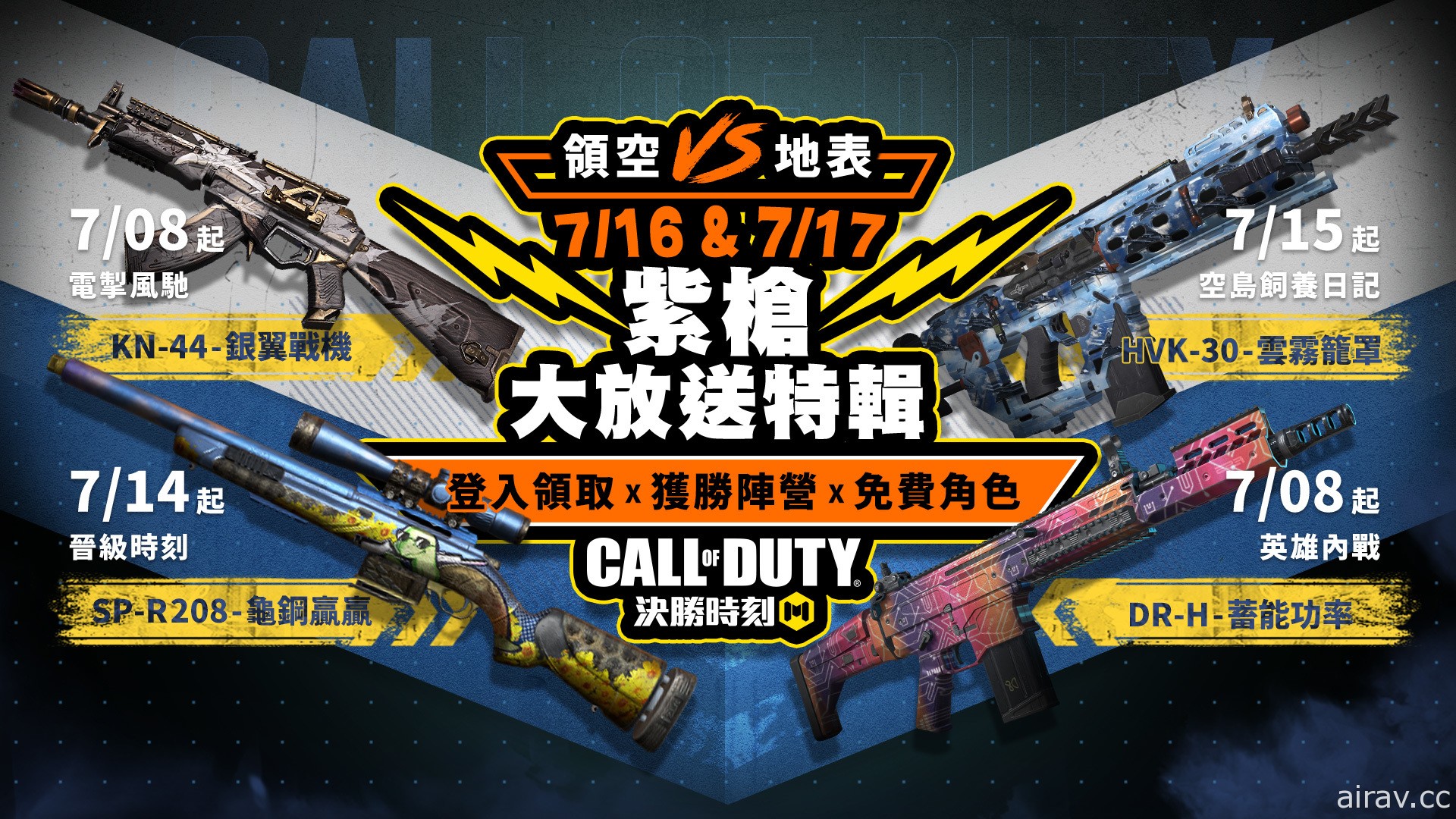 《Garena 決勝時刻 Mobile》邀推出空戰改版 請統神、依渟、國動等實況主展開「英雄內戰」